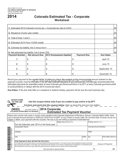 Blank Colorado 1Dr 0112Ep PDF Form
